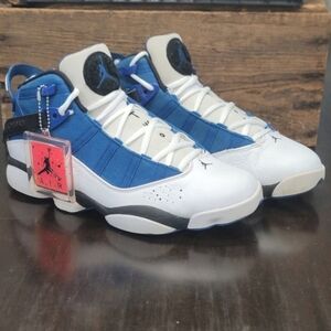 Air Jordan 6 Rings 'Team Royal' Wmns 9.5 Mens 8 Really Good Cond. Fast Shipper